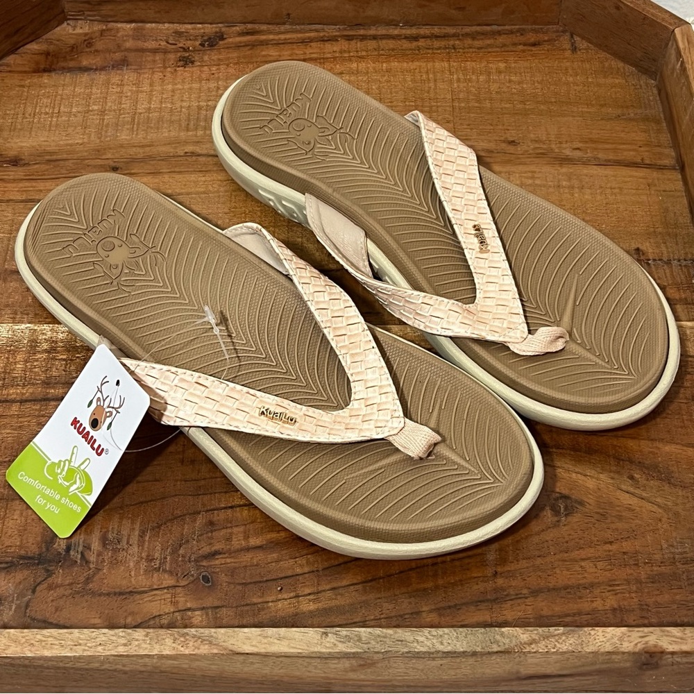 KuaiLu Yoga Mat Foam Orthotic Thong Flip Flop Sandals Size 9 Women